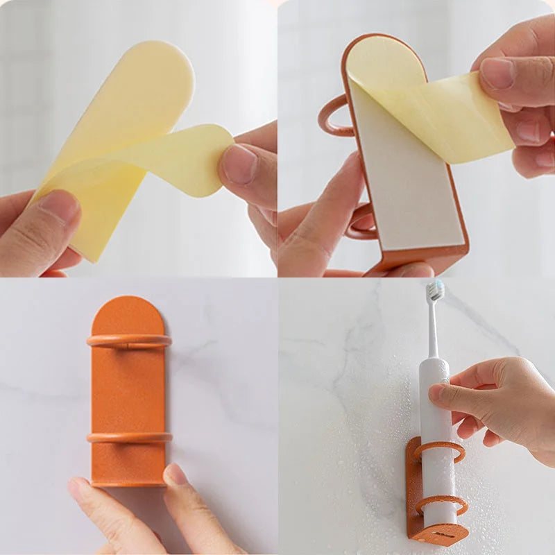 Wall-Mounted electric toothbrush holder