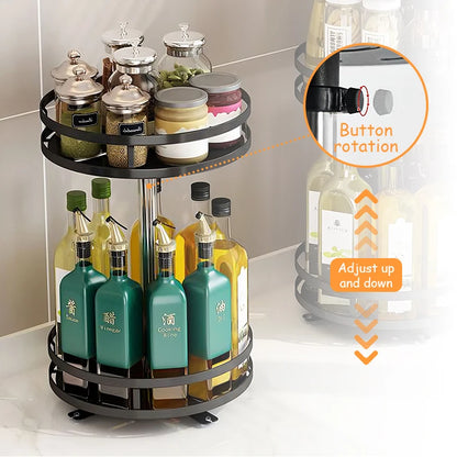 Two-Layer rotating spice rack